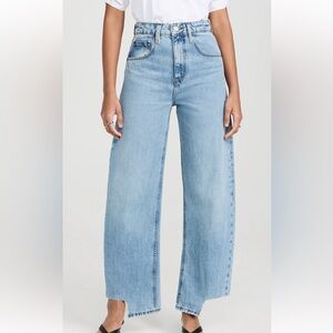 Women’s NWT Frame Long Barrel Released Inside Step Fray Jeans Size 29